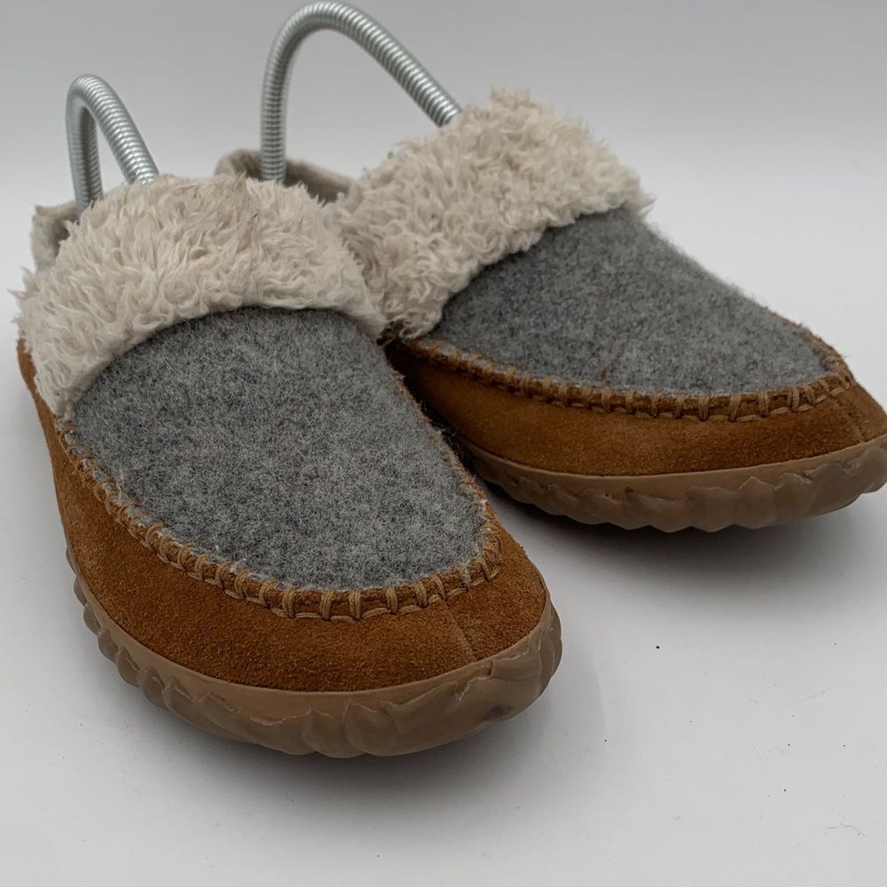 Sorel Out N About Cozy Slippers Brown Gray Womans Size 9.5 - Picture 2 of 10